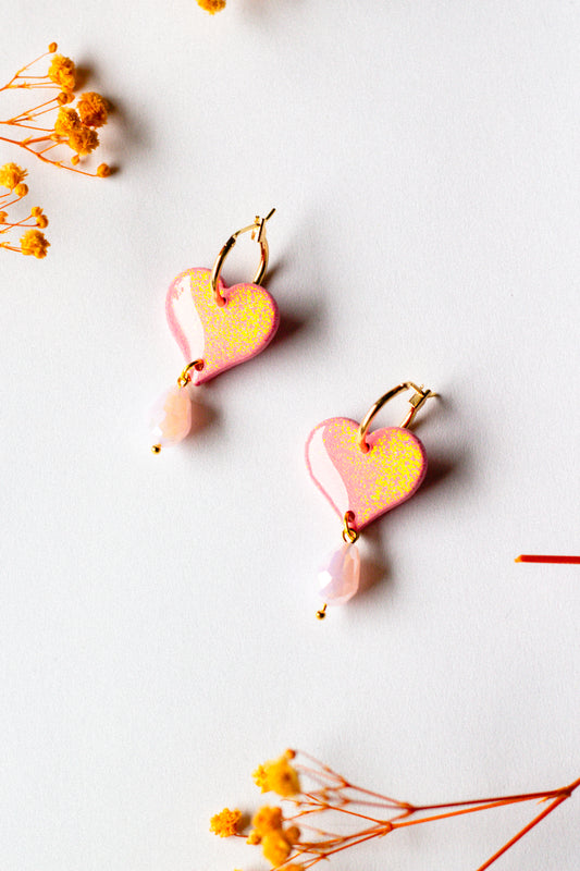 Love Drops // Pink Glitter