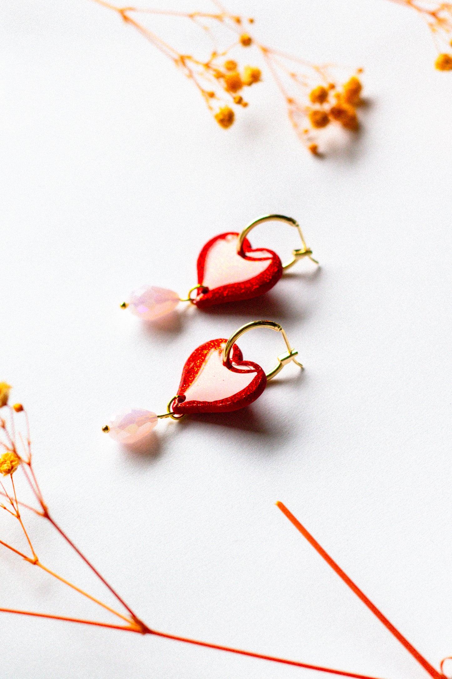 Love Drops // Red Glitter