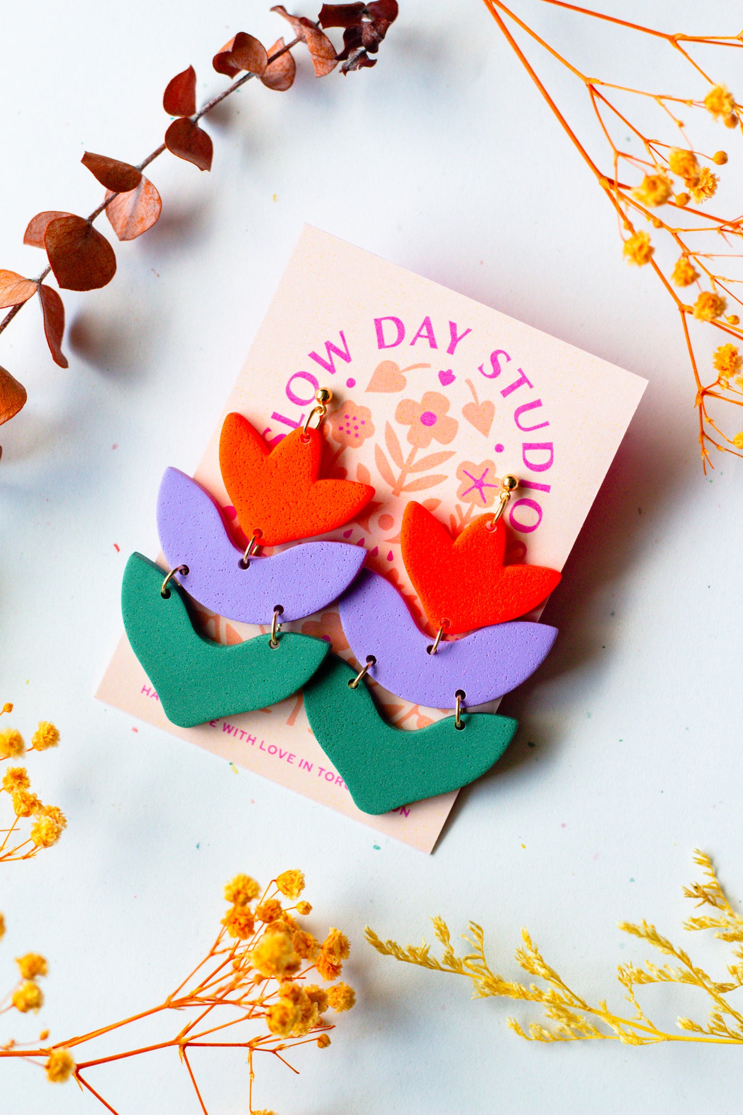 Layered Tulip Dangles