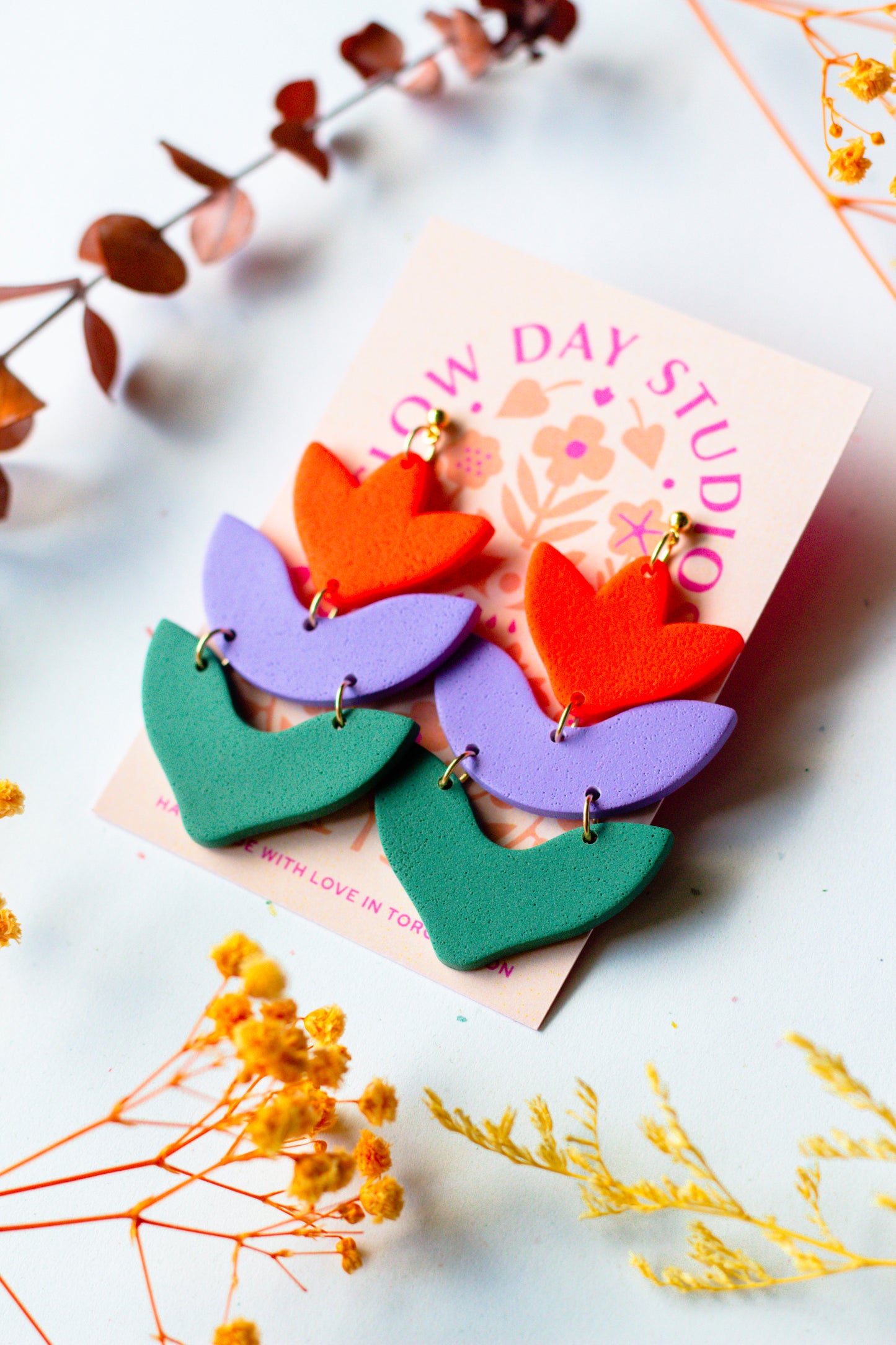 Layered Tulip Dangles