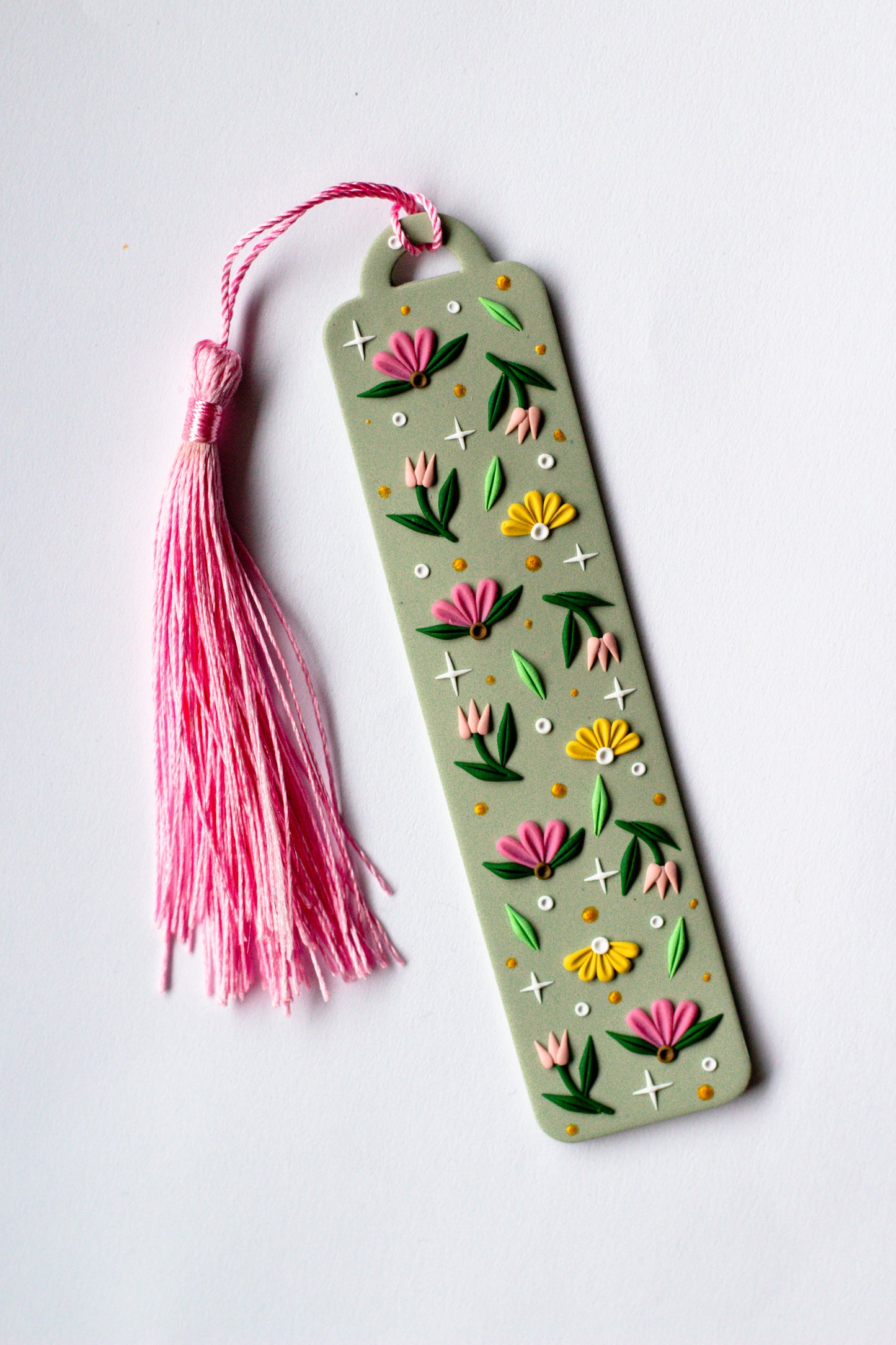 Floral Magic Bookmark // Pale Green