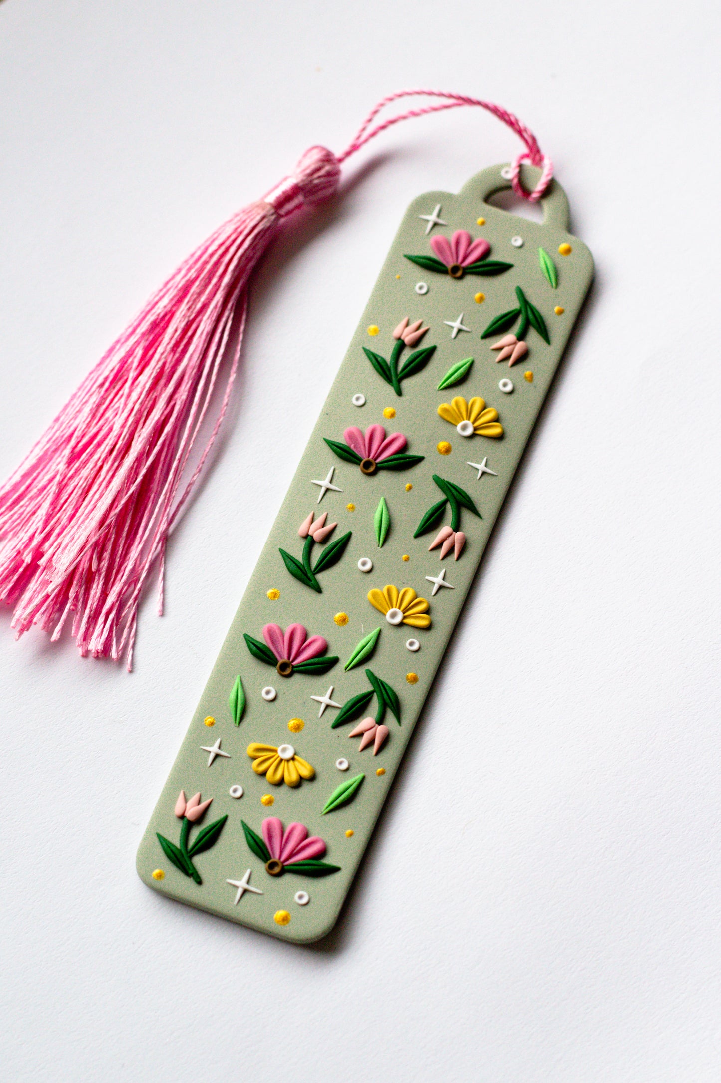 Floral Magic Bookmark // Pale Green